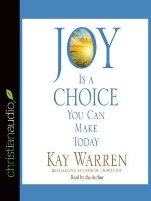 cover image of Joy Is a Choice You Can Make Today
